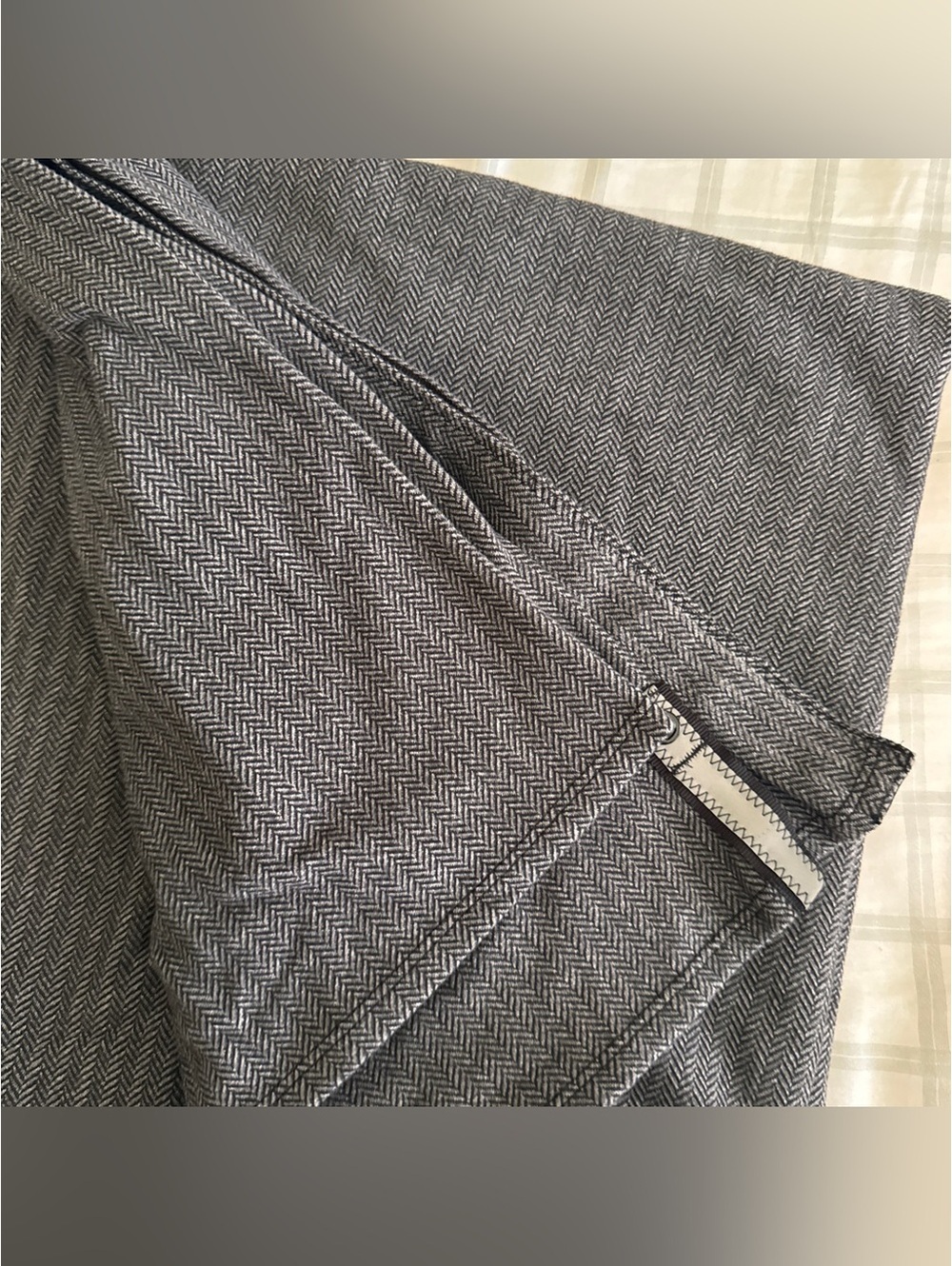 🆕🩶 Lululemon Vinyasa Scarf Herringbone Heathered Slate Grey - Picture 6 of 7